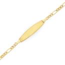 9ct-Gold-15cm-Figaro-31-ID-Bracelet Sale