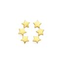 9ct-Gold-Triple-Star-Stud-Earrings Sale