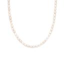 Silver-423cm-Freshwater-Rice-Pearl-Necklace Sale