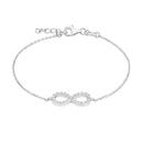 Silver-CZ-17515cm-Infinity-Cable-Bracelet Sale