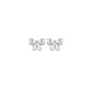 Sterling-Silver-Cubic-Zirconia-Fancy-Bow-Stud-Earrings Sale