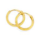 9ct-Gold-15x9mm-Flexi-Hoop-Earrings Sale
