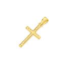 9ct-Gold-Diamond-Cut-Cross-Pendant Sale