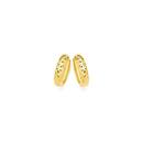 9ct-Gold-Diamond-Cut-Huggie-Earrings Sale
