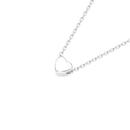Sterling-Silver-45cm-Puff-Heart-Slider-Necklace Sale