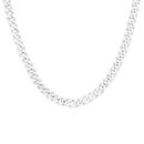 Silver-45cm-Flat-Curb-Chain-Made-In-Italy Sale