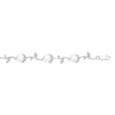 Silver-Cult-FW-CZ-Flower-Link-Bracelet Sale