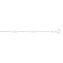 Silver-19cm-Pearl-Bead-on-Cable-Link-Bracelet Sale