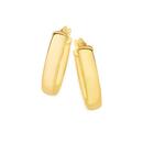 9ct-Gold-Half-Round-Oval-Hoop-Earrings Sale