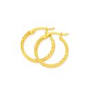 9ct-Gold-25x15mm-Diamond-Cut-Hoop-Earrings Sale