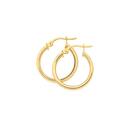 9ct-Gold-3x15mm-Square-Tube-Hoop-Earrings Sale