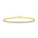 9ct-Gold-Diamond-Fine-Tennis-Bracelet Sale