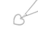 Exquisites-9ct-White-Gold-Diamond-Heart-Pendant Sale