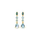 9ct-Gold-Multi-Topaz-Earrings Sale