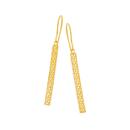9ct-Gold-Filigree-Long-Bar-Drop-Hook-Earrings Sale