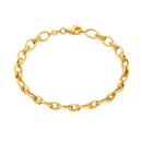 9ct-Gold-19cm-Belcher-Double-Link-11-Bracelet Sale