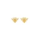 9ct-Gold-Cubic-Zirconia-Bumble-Bee-Stud-Earrings Sale