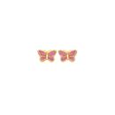9ct-Gold-Pink-Enamel-Butterfly-Stud-Earrings Sale