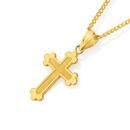 9ct-Gold-Textured-Centre-Celtic-Cross-Pendant Sale