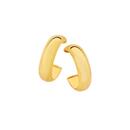 9ct-Gold-10mm-Half-Round-Half-Hoop-Stud-Earrings Sale