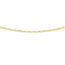 9ct-Gold-Two-Tone-45cm-Diamond-Cut-Oval-Double-Belcher-Chain Sale