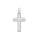 Silver-30mm-Square-End-Lined-Cross-Pendant Sale