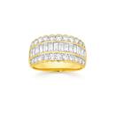 Alora-10ct-Gold-Lab-Grown-Diamond-Three-Row-Band Sale