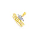 9ct-Gold-Two-Tone-Princess-Pendant Sale