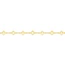 9ct-Gold-19cm-Multi-Open-Clover-Bracelet Sale