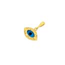 9ct-Gold-Diamond-Cut-Evil-Eye-Pendant Sale