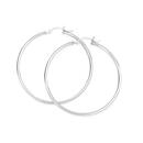 Silver-2x40mm-Polished-Tube-Hoops Sale