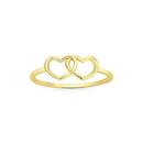 9ct-Gold-Double-Open-Heart-Ring Sale