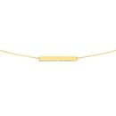 9ct-Gold-45cm-Solid-Trace-Bar-Plate-Necklet Sale