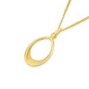 9ct-Gold-Plain-Open-Oval-Pendant Sale