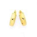 9ct-Gold-4x12mm-Half-Round-Hoop-Earrings Sale