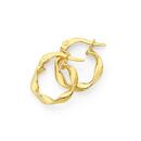 9ct-Gold-3x10mm-Twist-Hoop-Earrings Sale