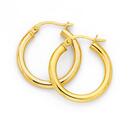 9ct-Gold-15mm-Polished-Hoop-Earrings Sale