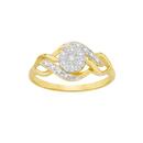 9ct-Gold-Diamond-Interlock-Cluster-Ring Sale