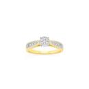 9ct-Gold-Diamond-Cluster-Ring Sale