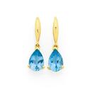 9ct-Gold-Sky-Blue-Topaz-Pear-Drop-Earrings Sale