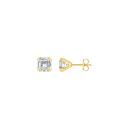 9ct-Gold-Cubic-Zirconia-Stud-Earrings Sale