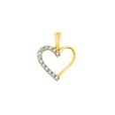 9ct-Gold-Cubic-Zirconia-Open-Heart-Pendant Sale