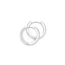 silver-domed-17mm-huggie-earrings Sale