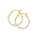 9ct-Gold-Two-Tone-18x15mm-Twist-Hoop-Earrings Sale