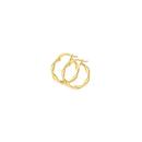 9ct-Gold-3x15mm-Twist-Hoop-Earrings Sale