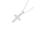Silver-Pave-CZ-Cross-Pendant Sale