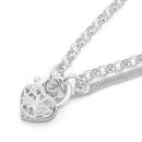 Italian-Made-Silver-Filigree-Flower-Padlock-Bracelet Sale
