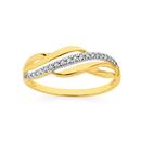 9ct-Gold-Diamond-Wave-Ring Sale