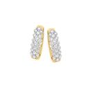 Alora-10ct-Gold-Lab-Grown-Diamond-Cluster-Huggie-Earrings Sale