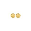 9ct-Gold-10mm-Diamond-Cut-Stud-Earrings Sale